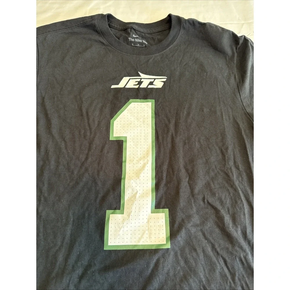 New York Jets Sauce Gardner #1 T-Shirt Nike Men's Sz M Black